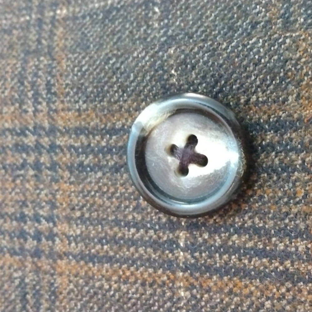 Jos. A. Bank Signature Collection Brown Wool Plaid/Glen Check Sport Jacket 42R - Picture 5 of 14